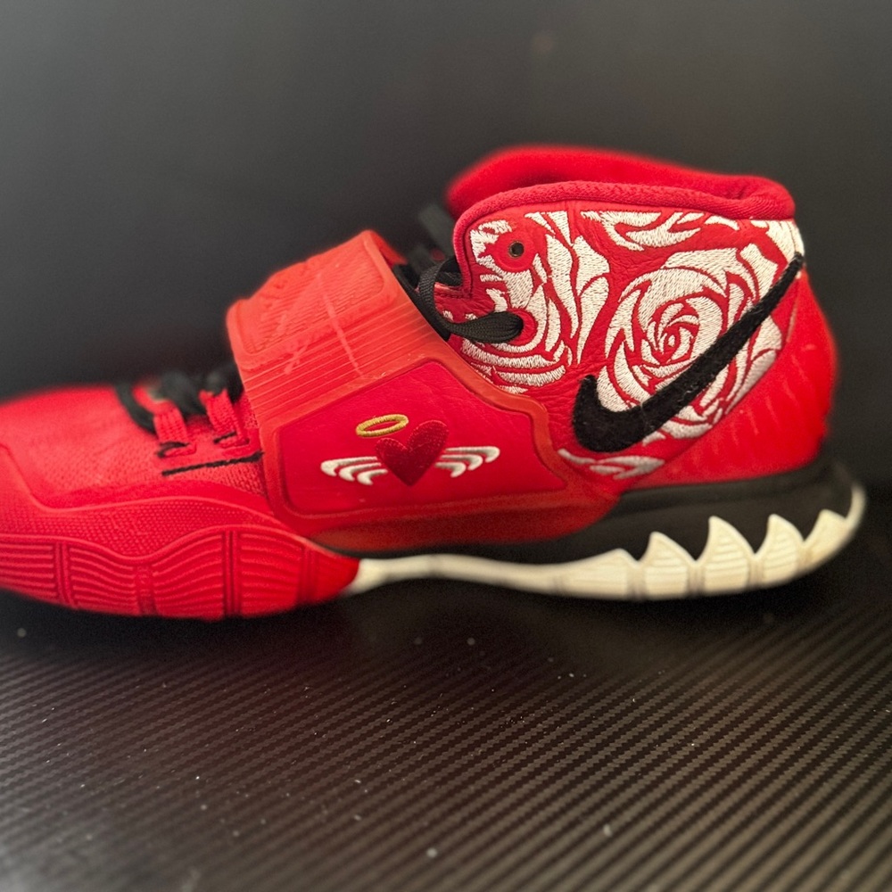 Rare! Only 2,066 pairs made! Nike Kyrie 6 University Red Size 11 - Picture 5 of 6